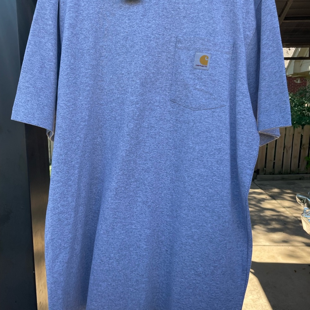 Carhartt Men's Heather Gray Short Sleeve pocket Tee NWT